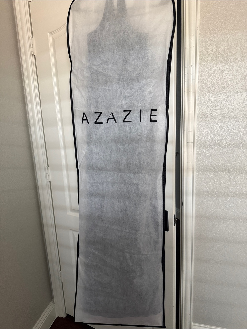 Azazie Black Tessie Halter V-Back A-Line Chiffon Dress - Picture 10 of 10